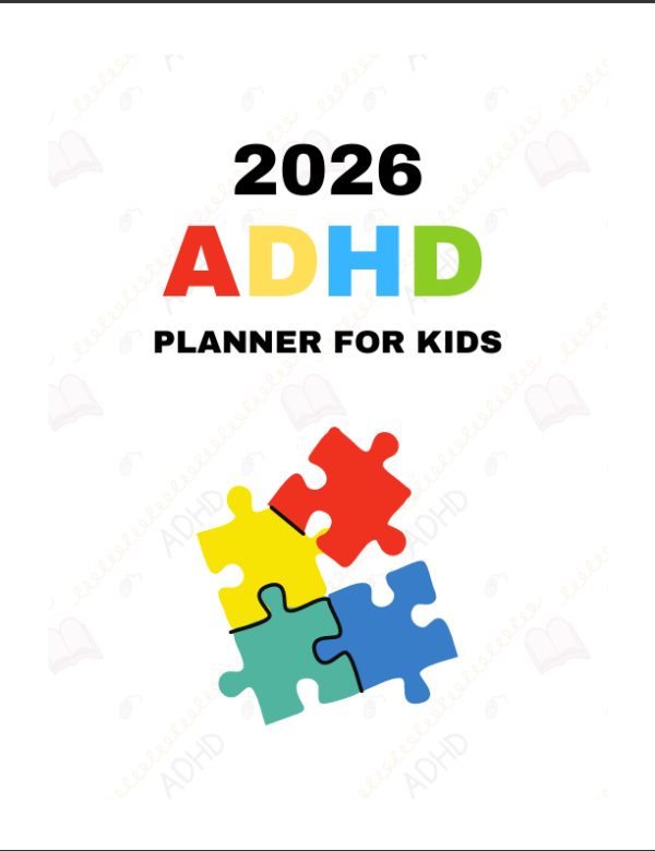 2026 adhd planner for kids | daily routine & focus workbook (printable pdf)
