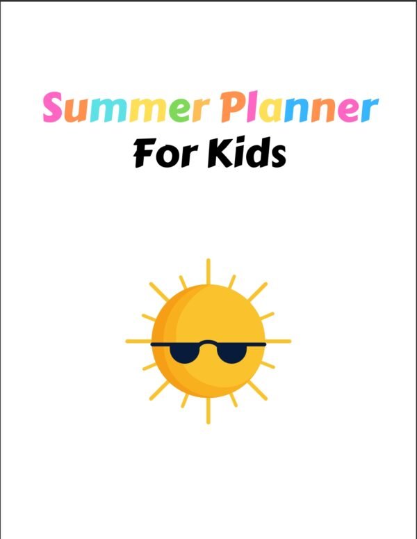 summer planner for kids